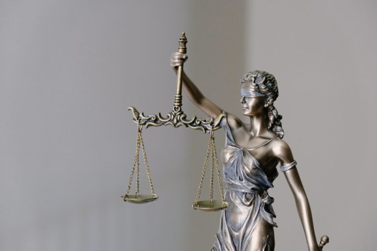 Lady justice fraudulent calumny