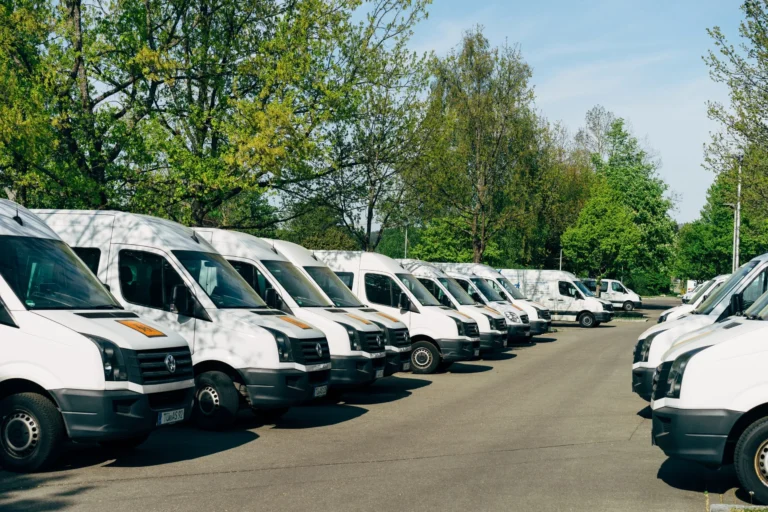 Parked vans