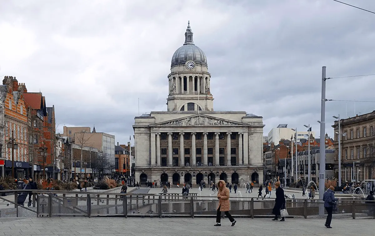 Nottingham, near where the attacks took place