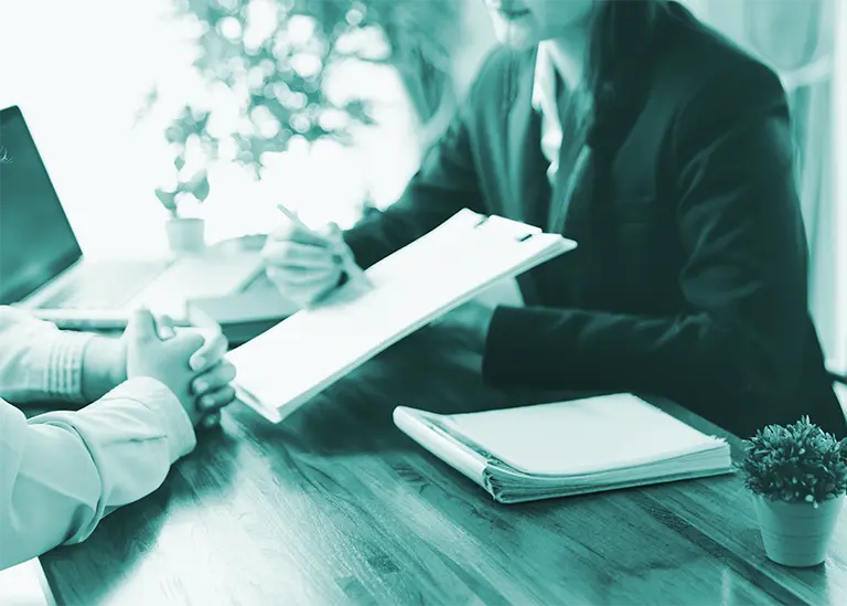 Signing an employment contract