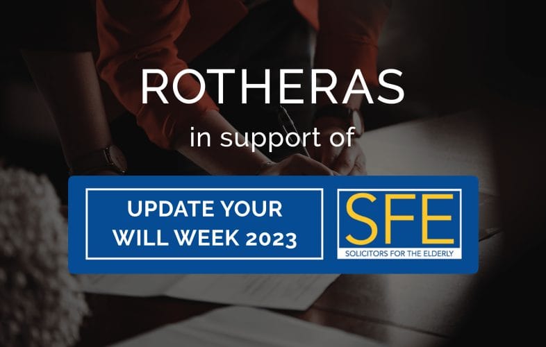 SFE Update your will week